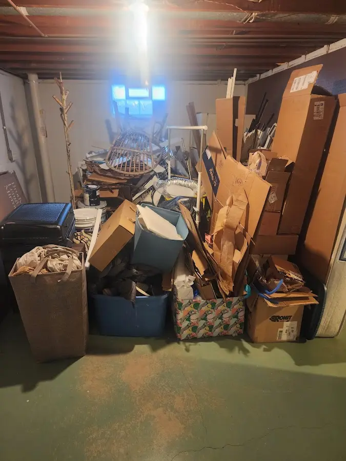 Roll-off dumpster container at job site for Roll Off Dumpster Rental in Burnet